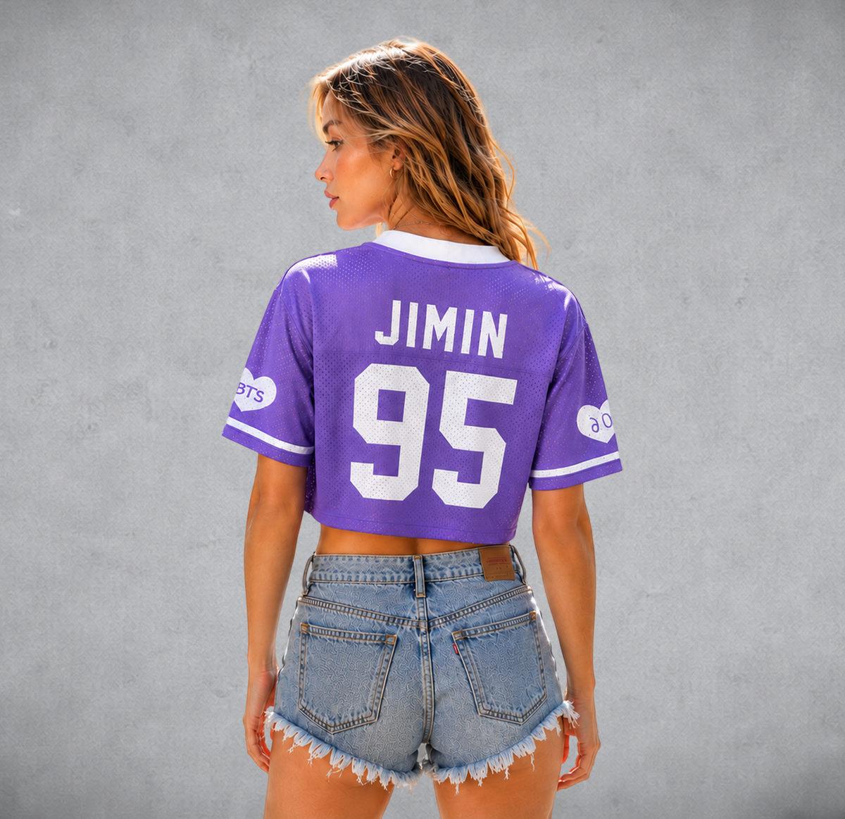 BANGTAN Arirang World Tour Purple Crop Mesh Jersey
