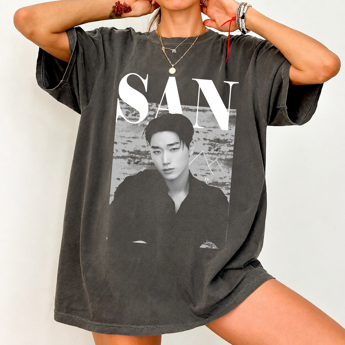 SAN Kpop Fan Shirt Vintage Portrait Comfort Colors Tee
