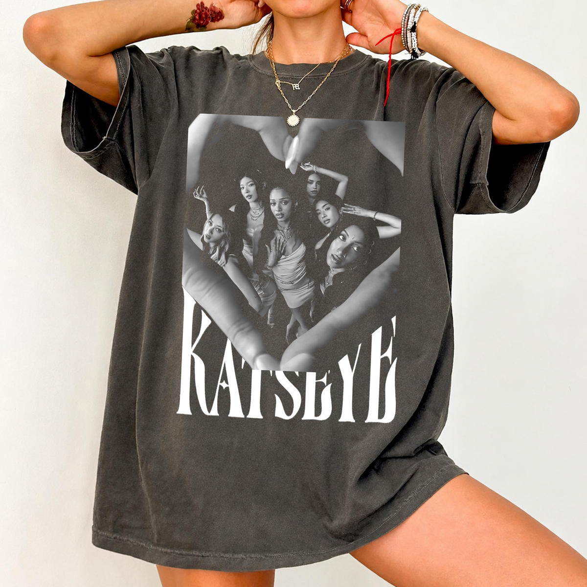 KATSEYE Fan Graphic Tee Group Portrait Comfort Colors Shirt