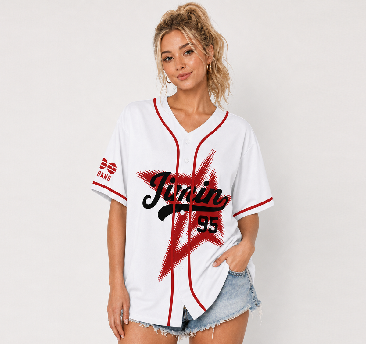 Bangtan Arirang World Tour Baseball Jersey Mixed Mesh Jersey Gift For Army