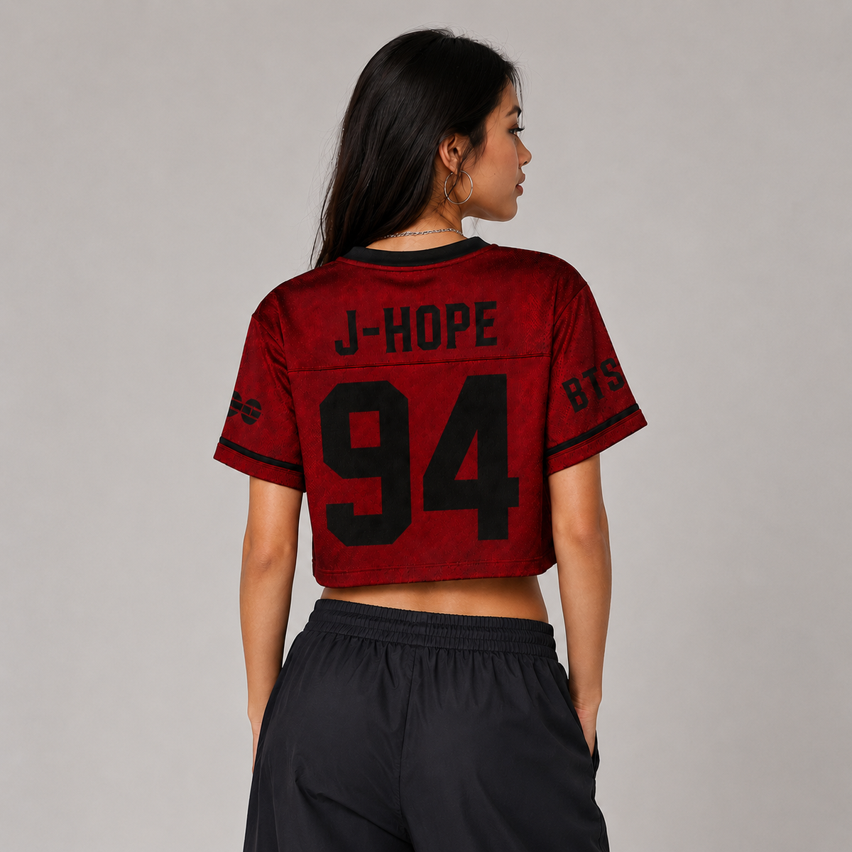 Bangtan Arirang World Tour 2026 Red Crop Mesh Jersey