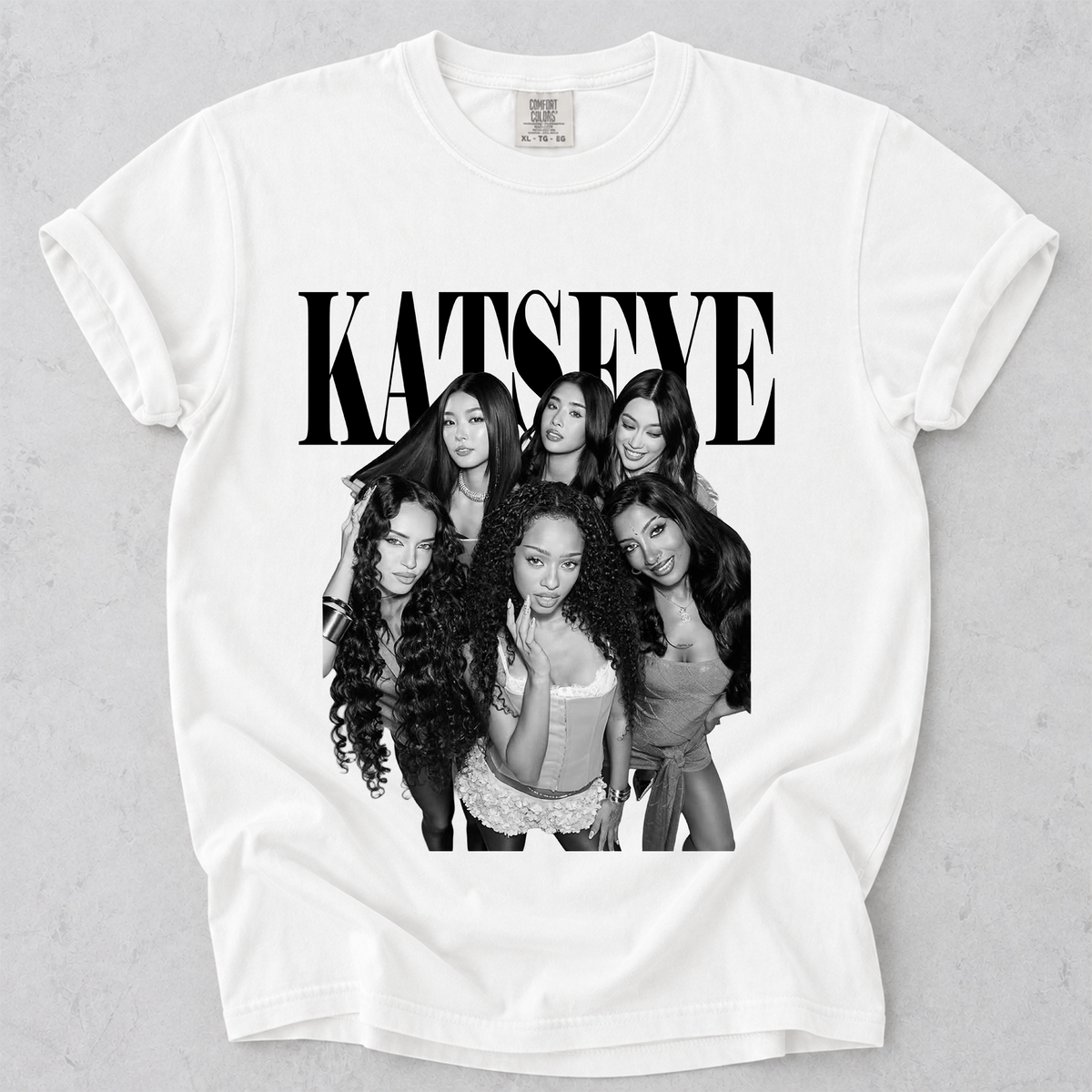KATSEYE Group Graphic Tee Kpop Comfort Colors Shirt