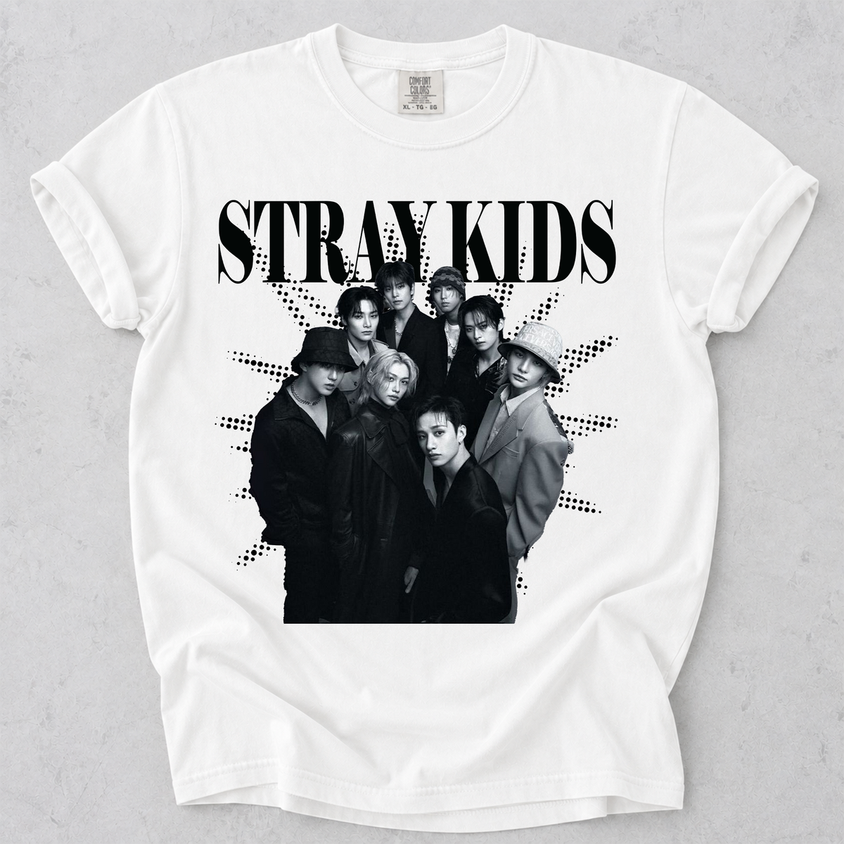 STRAY KIDS Kpop Fan Shirt Group Graphic Comfort Colors Tee