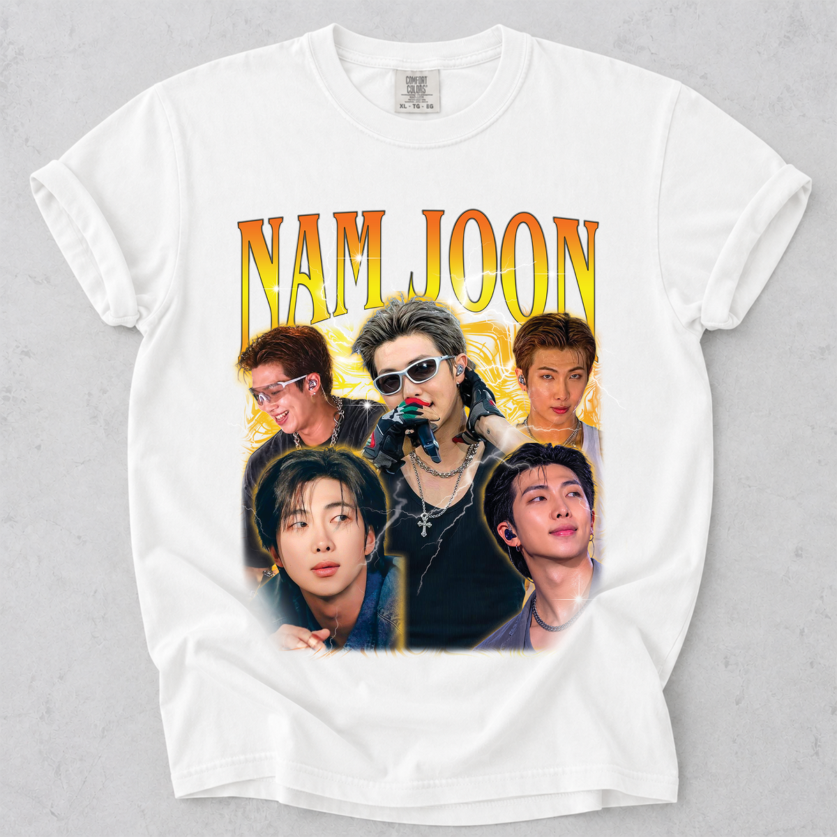 Kim Nam-Joon RM Bangtan BTS Vintage Bootleg T Shirt Comfort Colors Tee Unisex