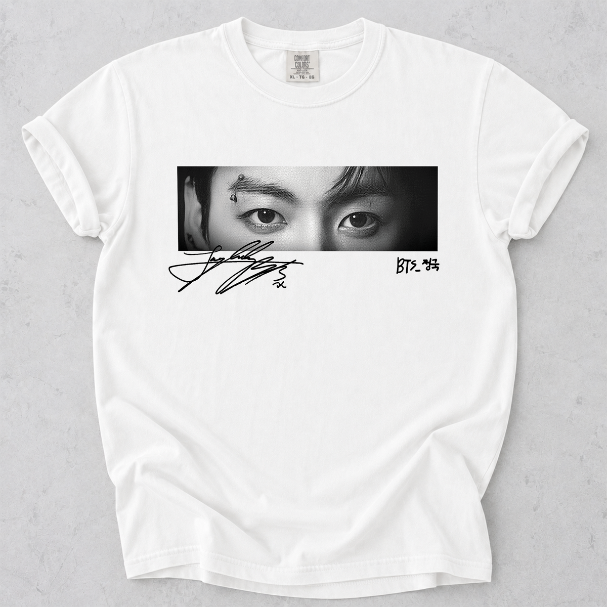 Jungkook Eyes BTS Crewneck T-Shirt Gift For Fan