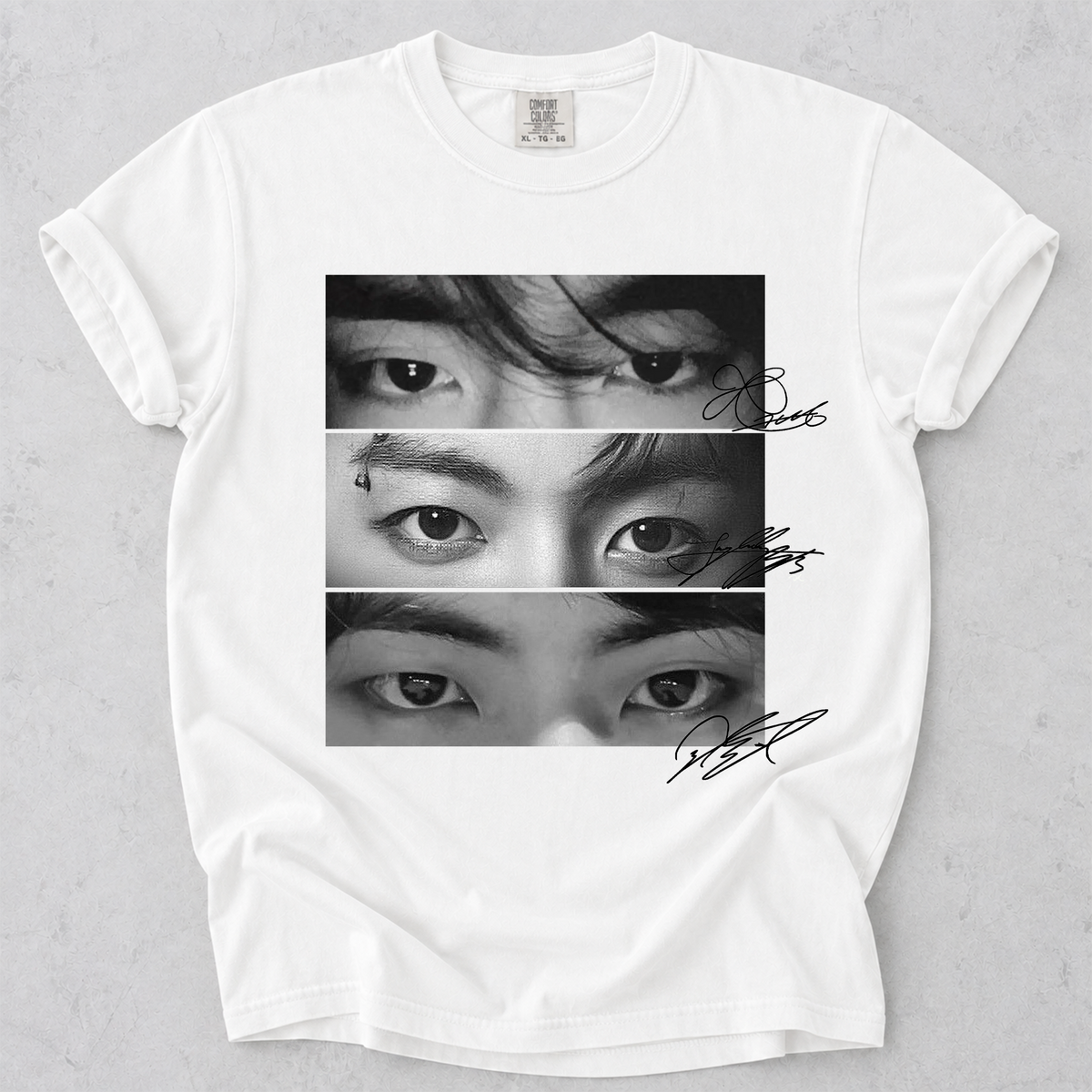 BTS Eyes Tee – Taehyung, Jungkook & Jin Shirt