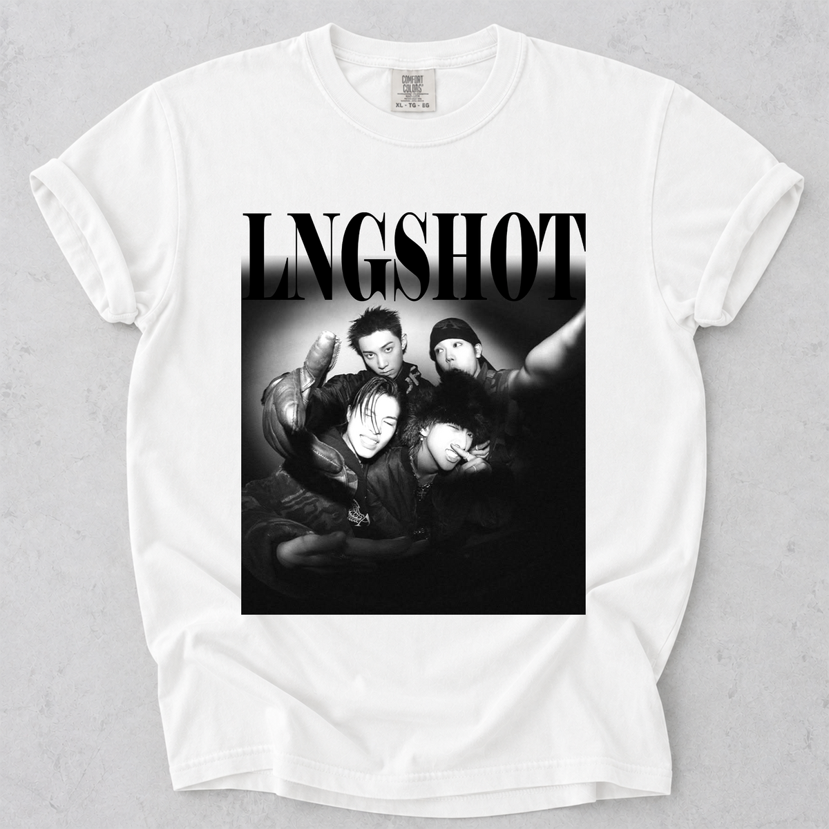 LNGSHOT Vintage Graphic Tee Comfort Colors Kpop Fan Tee