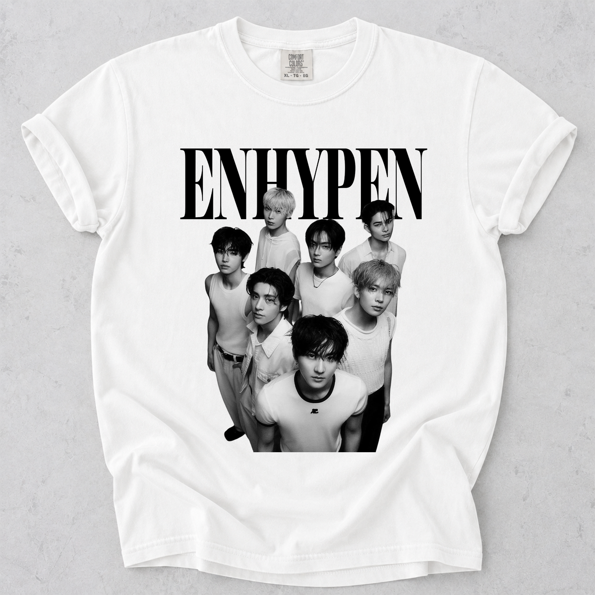 ENHYPEN Vintage Graphic Tee Comfort Colors Kpop Fan Tee