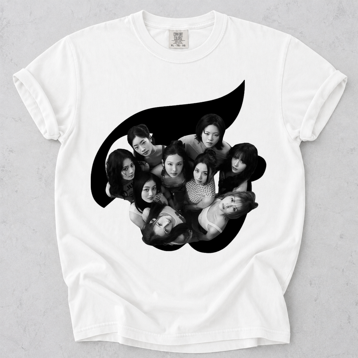 TWICE Kpop Fan Shirt Group Graphic Comfort Colors Tee