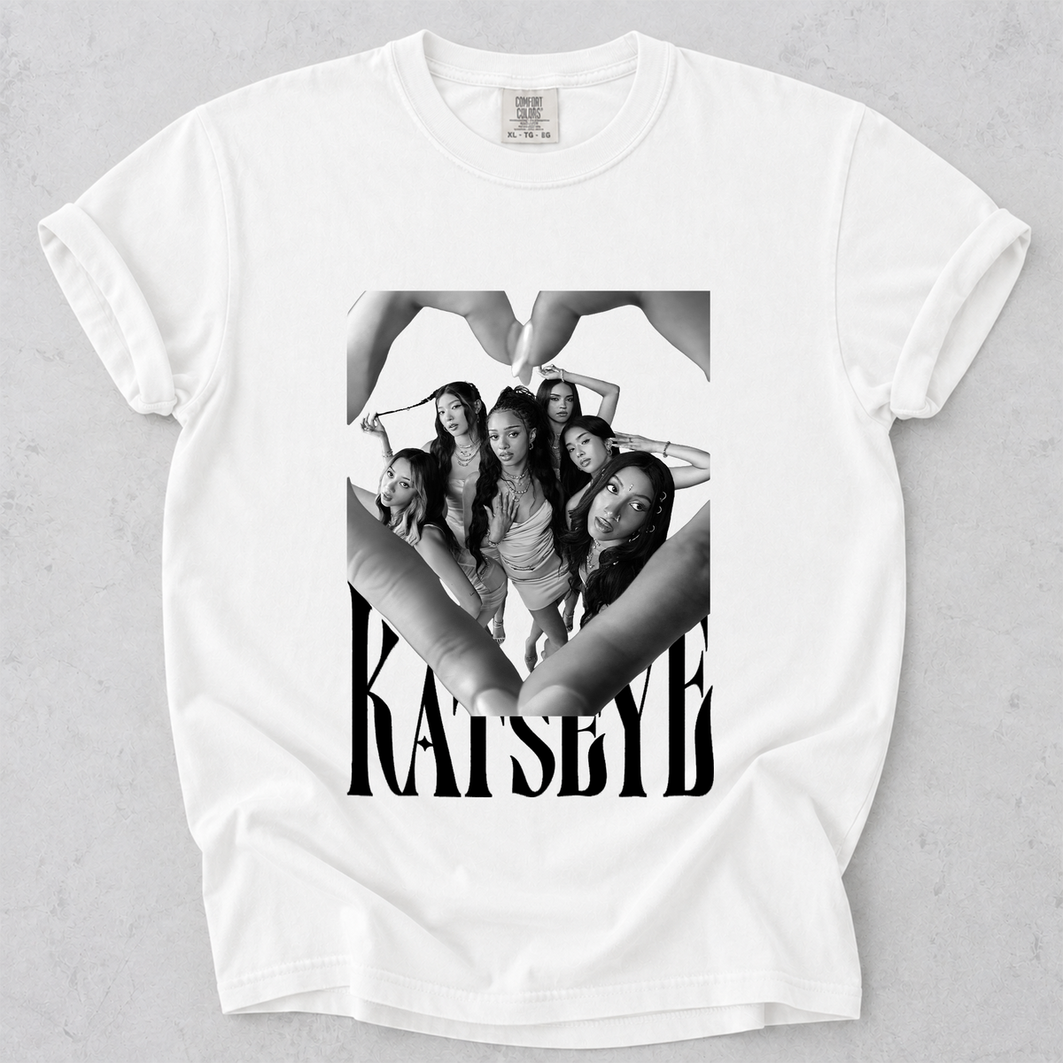 KATSEYE Fan Graphic Tee Group Portrait Comfort Colors Shirt