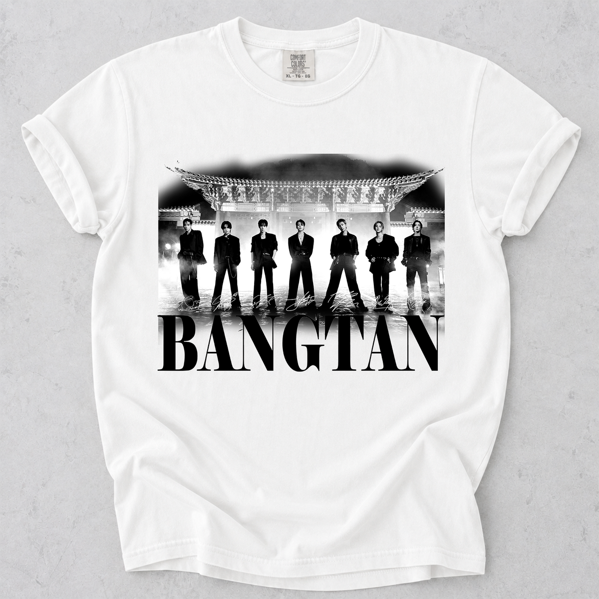BTS Bangtan Group Vintage Graphic T-Shirt