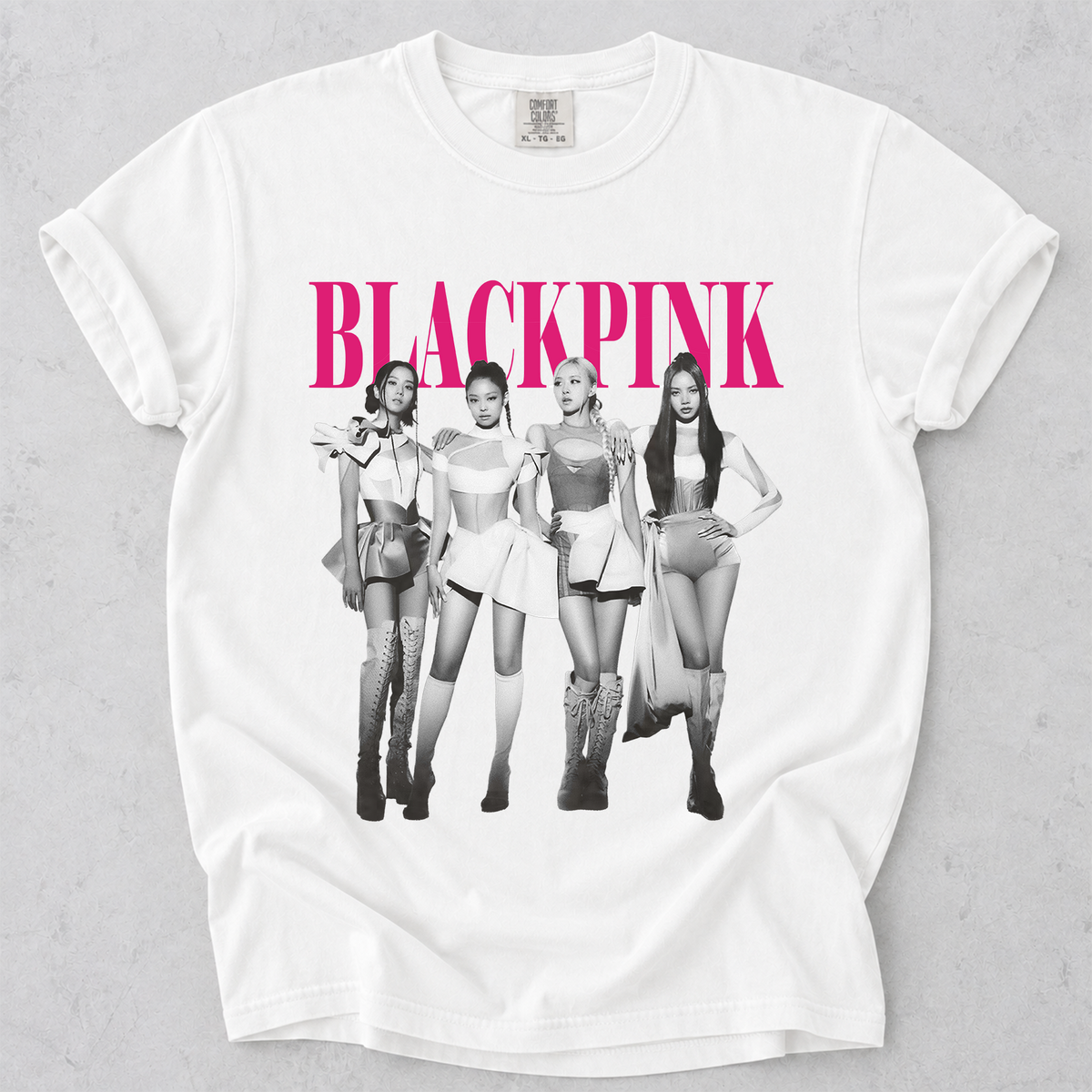 BLACKPINK Vintage Graphic Comfort Colors T-Shirt Kpop Fan Tee