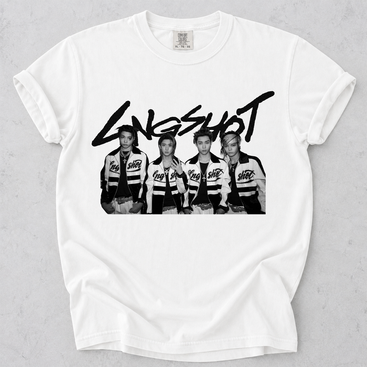 LNGSHOT Kpop Fan Shirt Vintage Group Photo Comfort Colors Tee