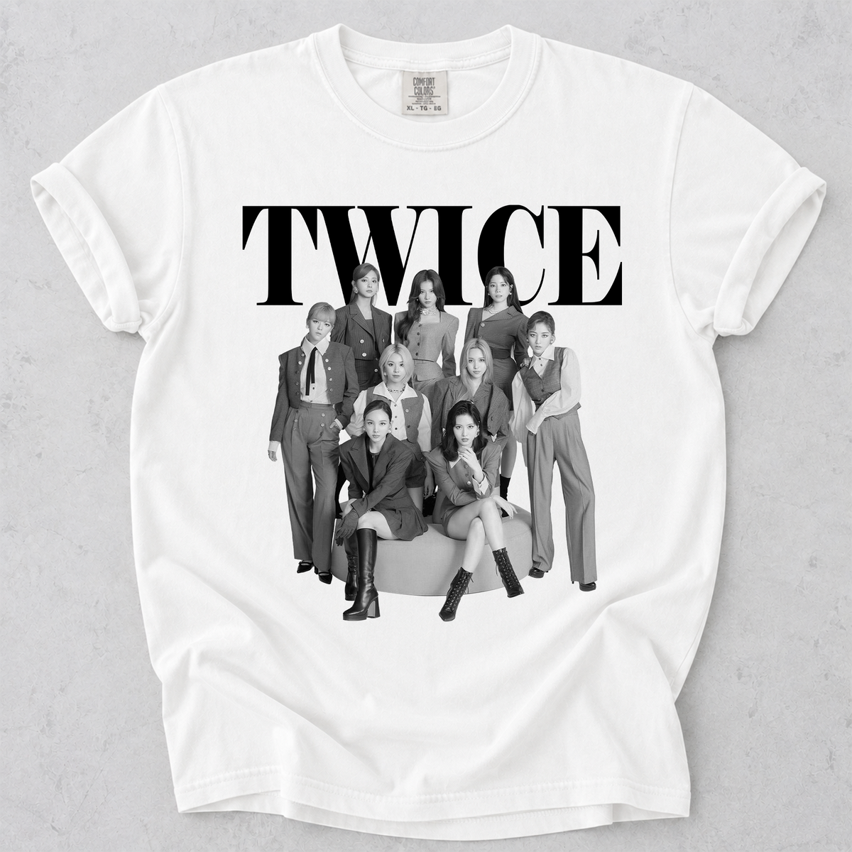 TWICE Vintage Graphic Tee Kpop Fan Comfort Colors Shirt
