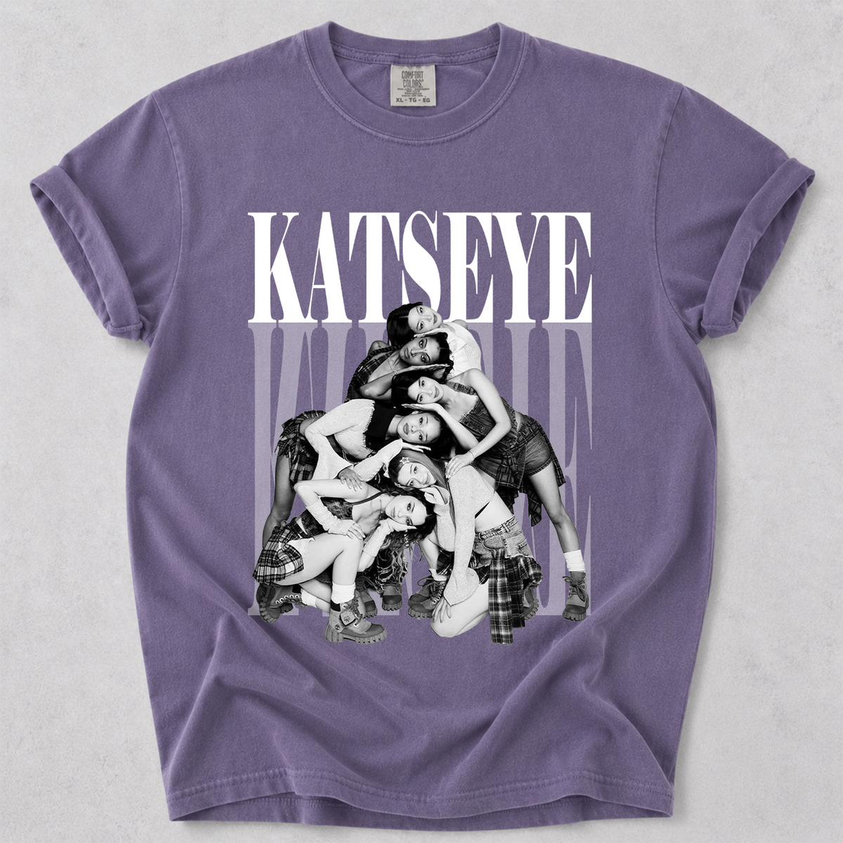KATSEYE Vintage Photo Tee Kpop Comfort Colors Shirt
