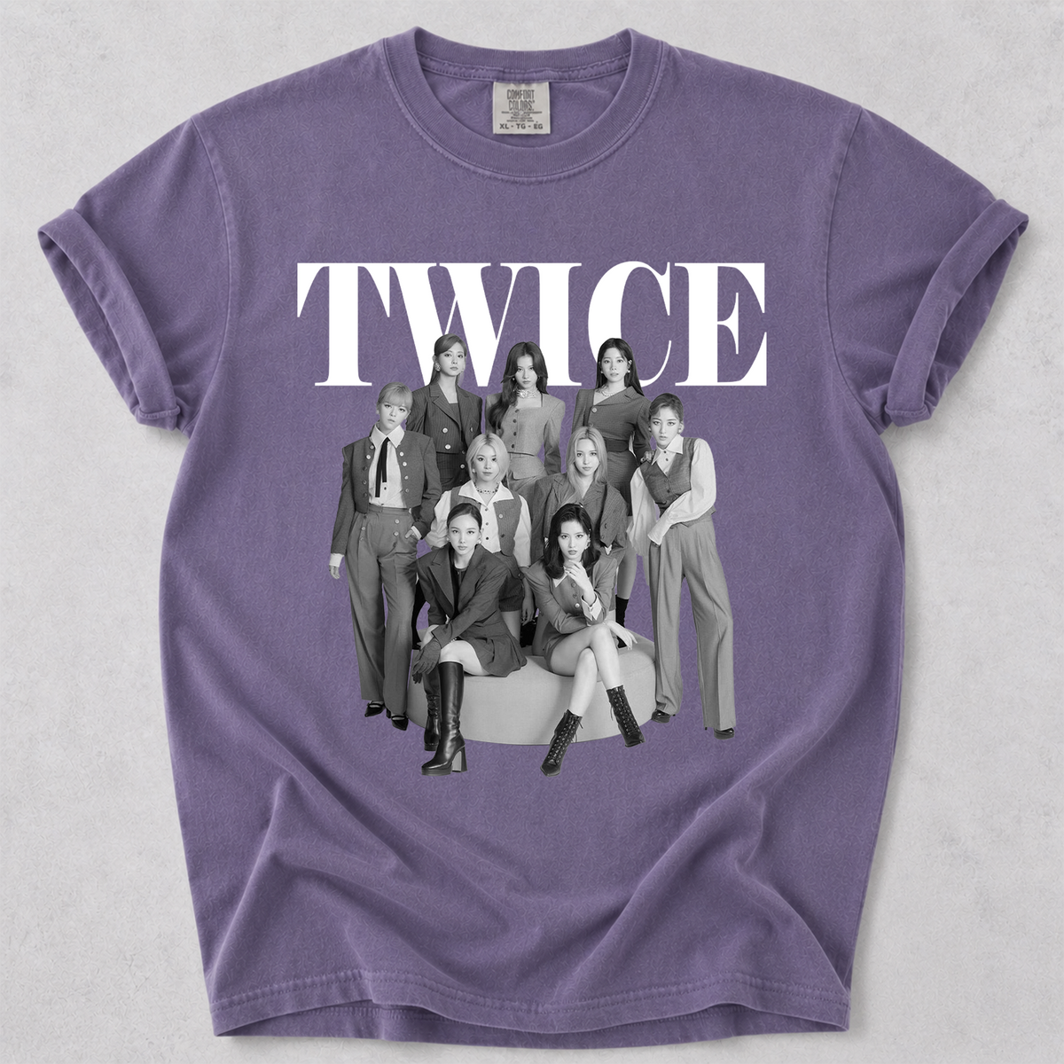 TWICE Vintage Graphic Tee Kpop Fan Comfort Colors Shirt