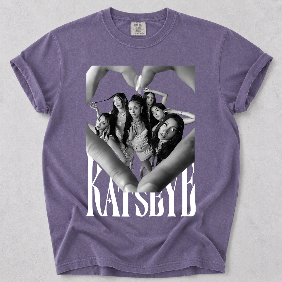 KATSEYE Fan Graphic Tee Group Portrait Comfort Colors Shirt