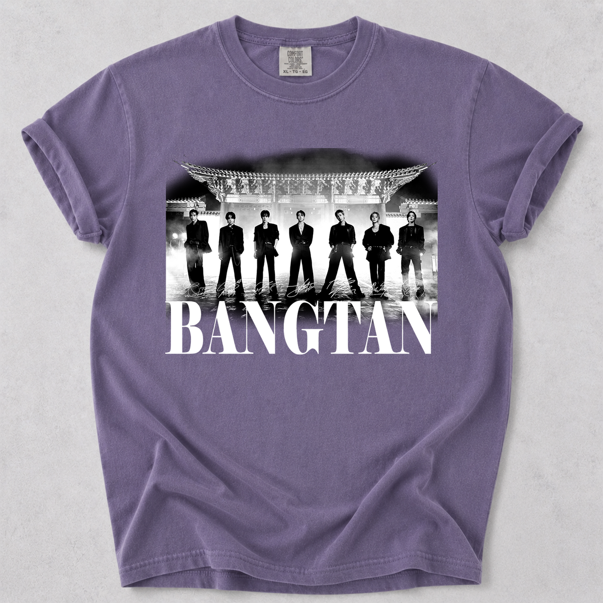 BTS Bangtan Group Vintage Graphic T-Shirt