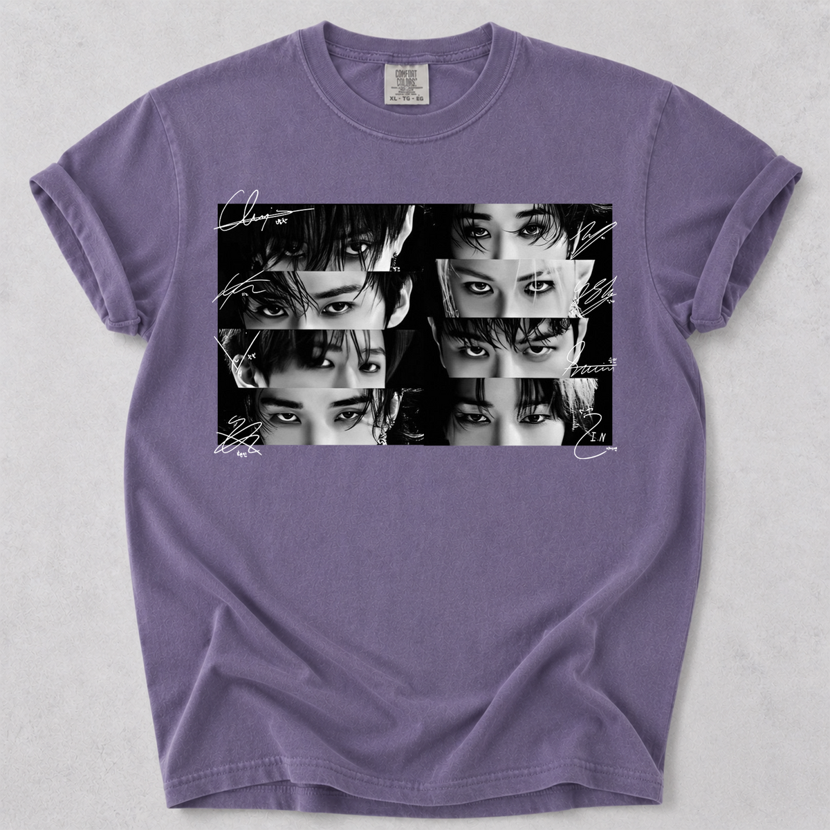 STRAY KIDS Eyes with Signature Kpop Graphic Tee Vintage Group Fan Shirt