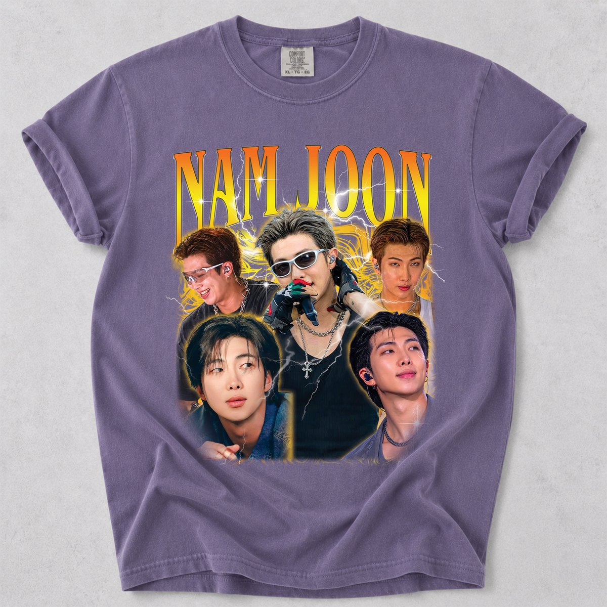 Kim Nam-Joon RM Bangtan BTS Vintage Bootleg T Shirt Comfort Colors Tee Unisex