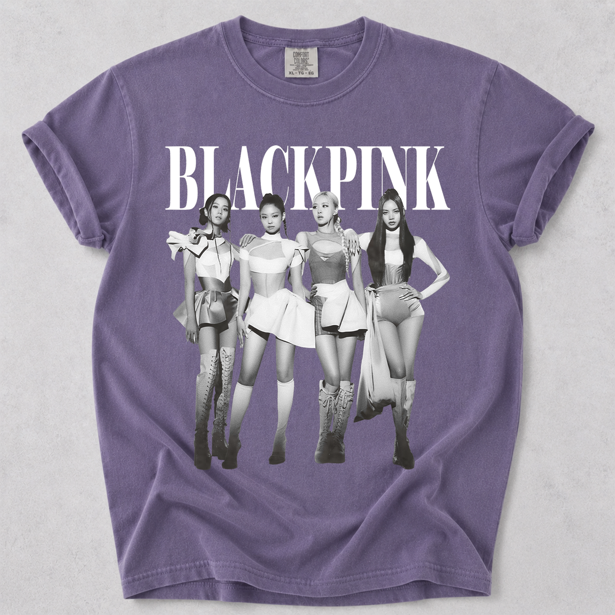 BLACKPINK Vintage Graphic Comfort Colors T-Shirt Kpop Fan Tee