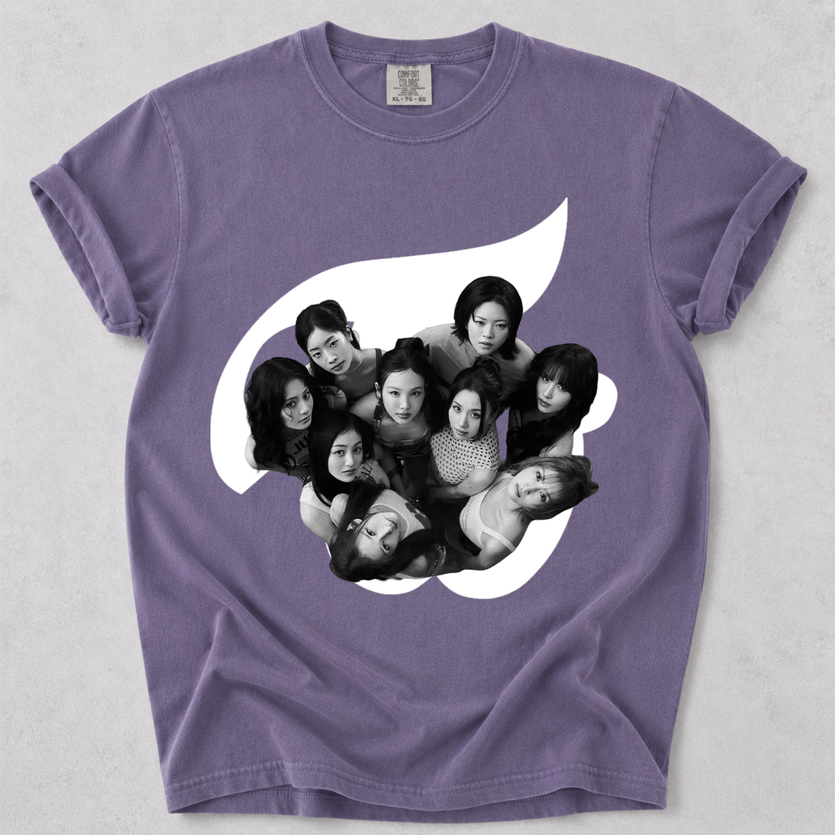 TWICE Kpop Fan Shirt Group Graphic Comfort Colors Tee