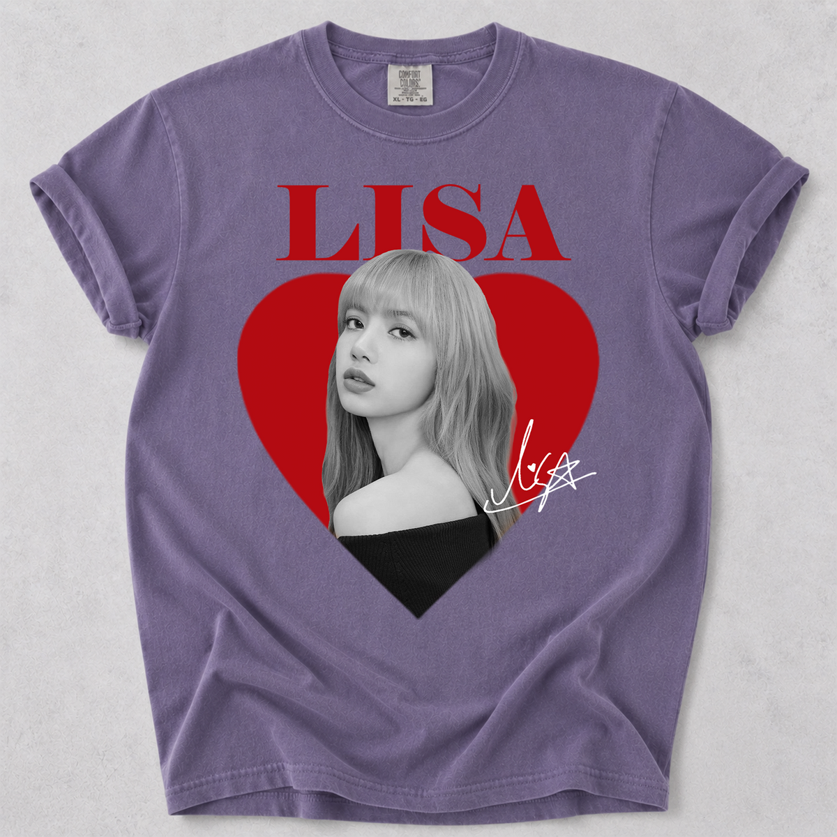 Lisa Blackpink Fan Tee Vintage Portrait Comfort Colors Shirt