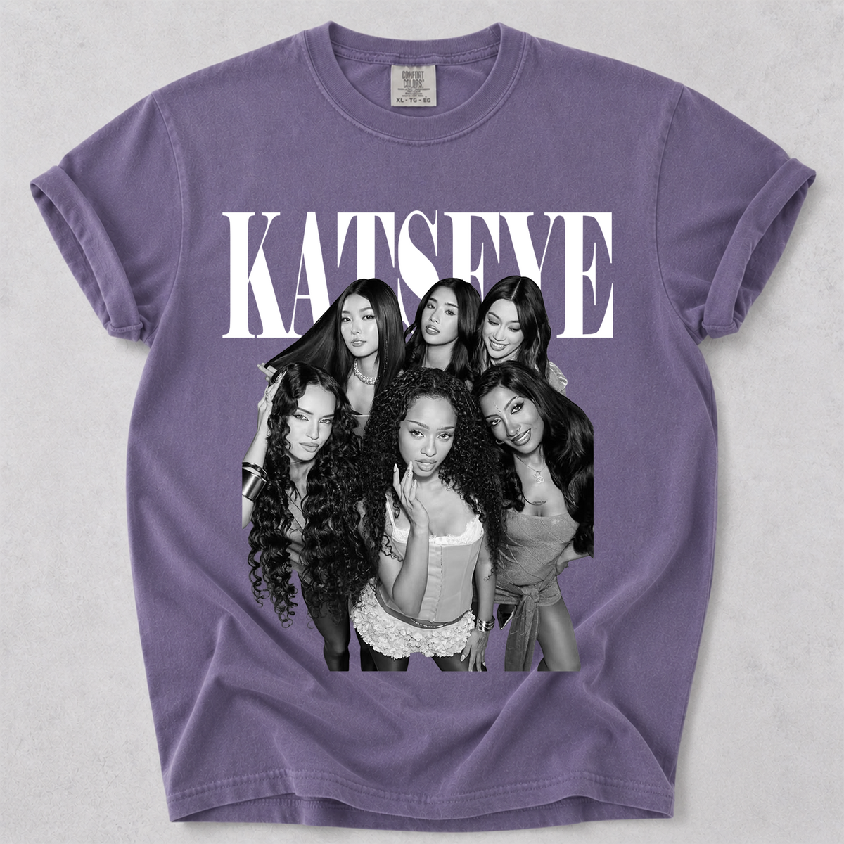 KATSEYE Group Graphic Tee Kpop Comfort Colors Shirt