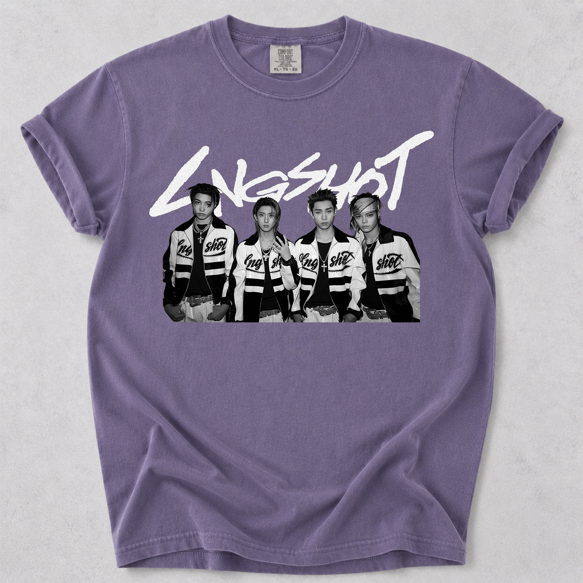 LNGSHOT Kpop Fan Shirt Vintage Group Photo Comfort Colors Tee