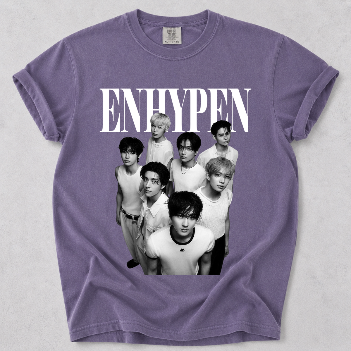 ENHYPEN Vintage Graphic Tee Comfort Colors Kpop Fan Tee