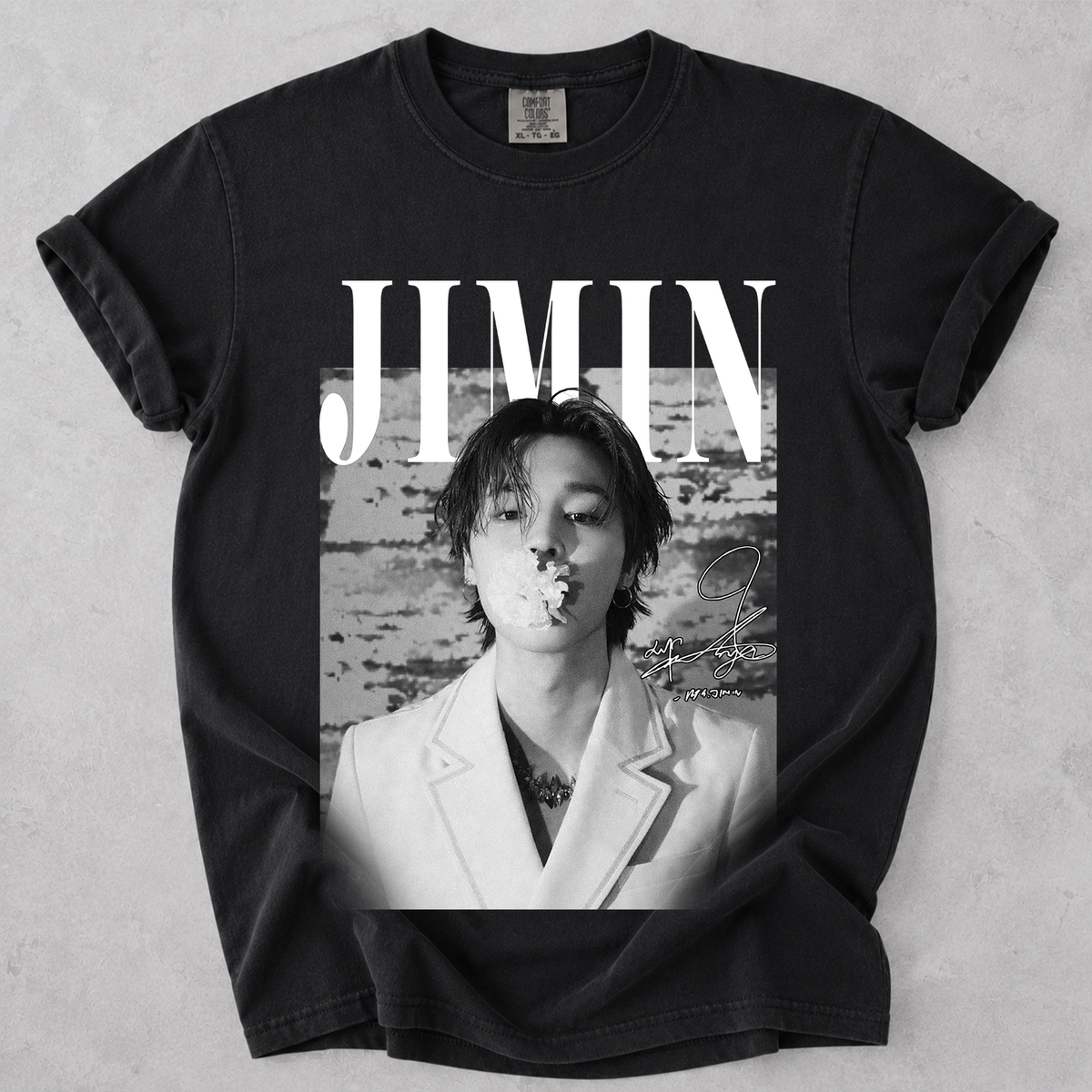 Comfort Colors Vintage Jimin Retro 90s K-Pop Shirt