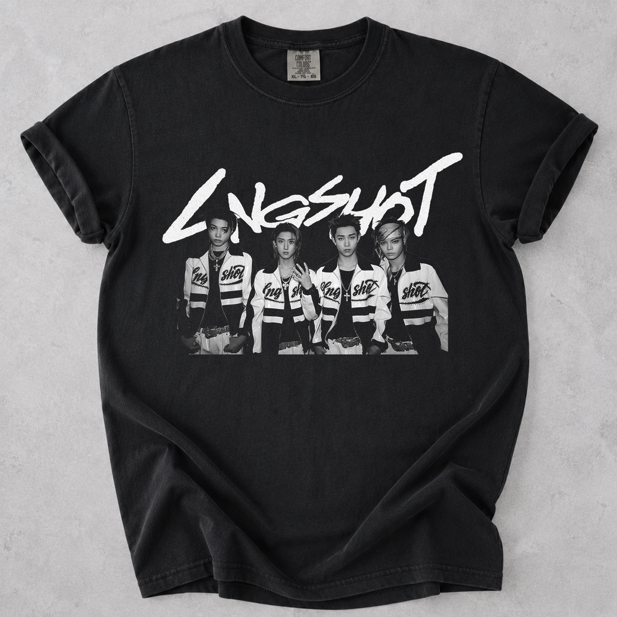 LNGSHOT Kpop Fan Shirt Vintage Group Photo Comfort Colors Tee