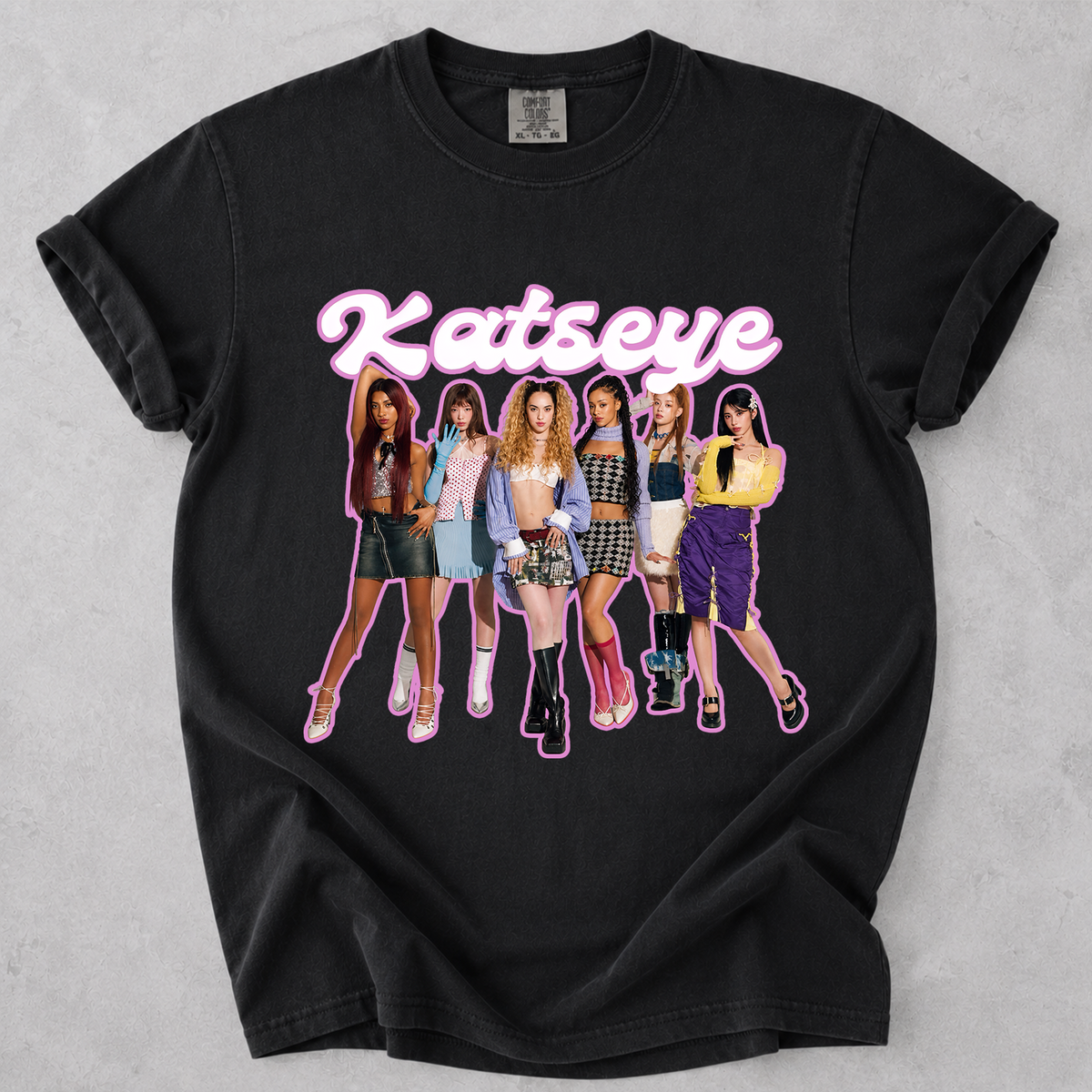 KATSEYE Kpop Fan Shirt Vintage Group Graphic Tee