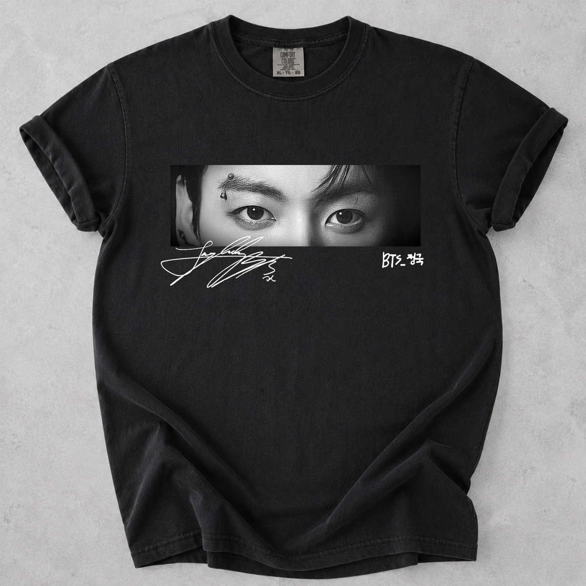 Jungkook Eyes BTS Crewneck T-Shirt Gift For Fan