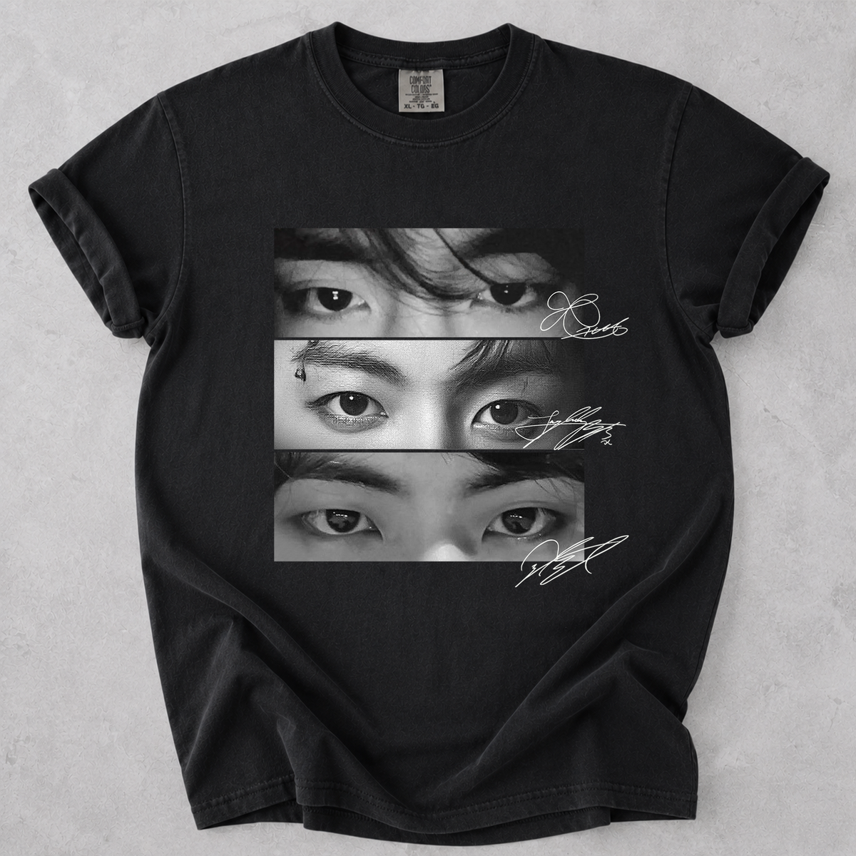 BTS Eyes Tee – Taehyung, Jungkook & Jin Shirt