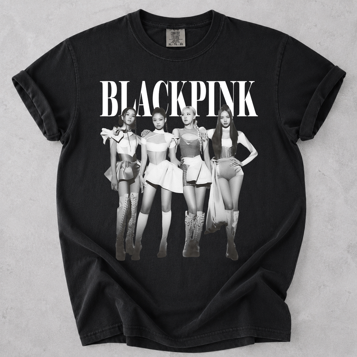 BLACKPINK Vintage Graphic Comfort Colors T-Shirt Kpop Fan Tee