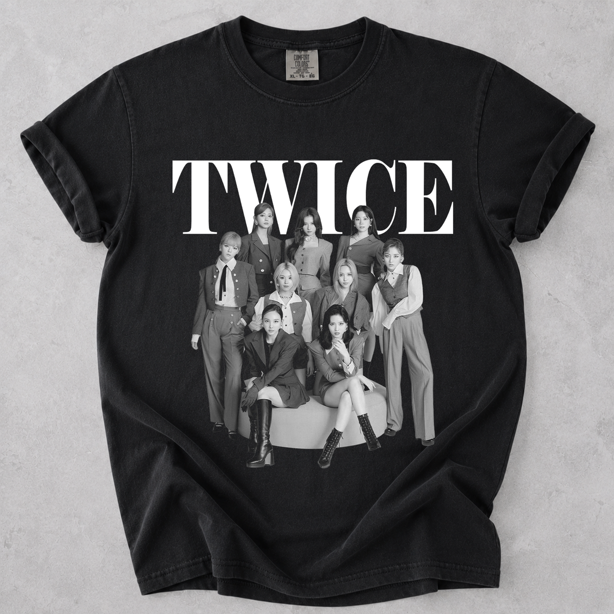 TWICE Vintage Graphic Tee Kpop Fan Comfort Colors Shirt