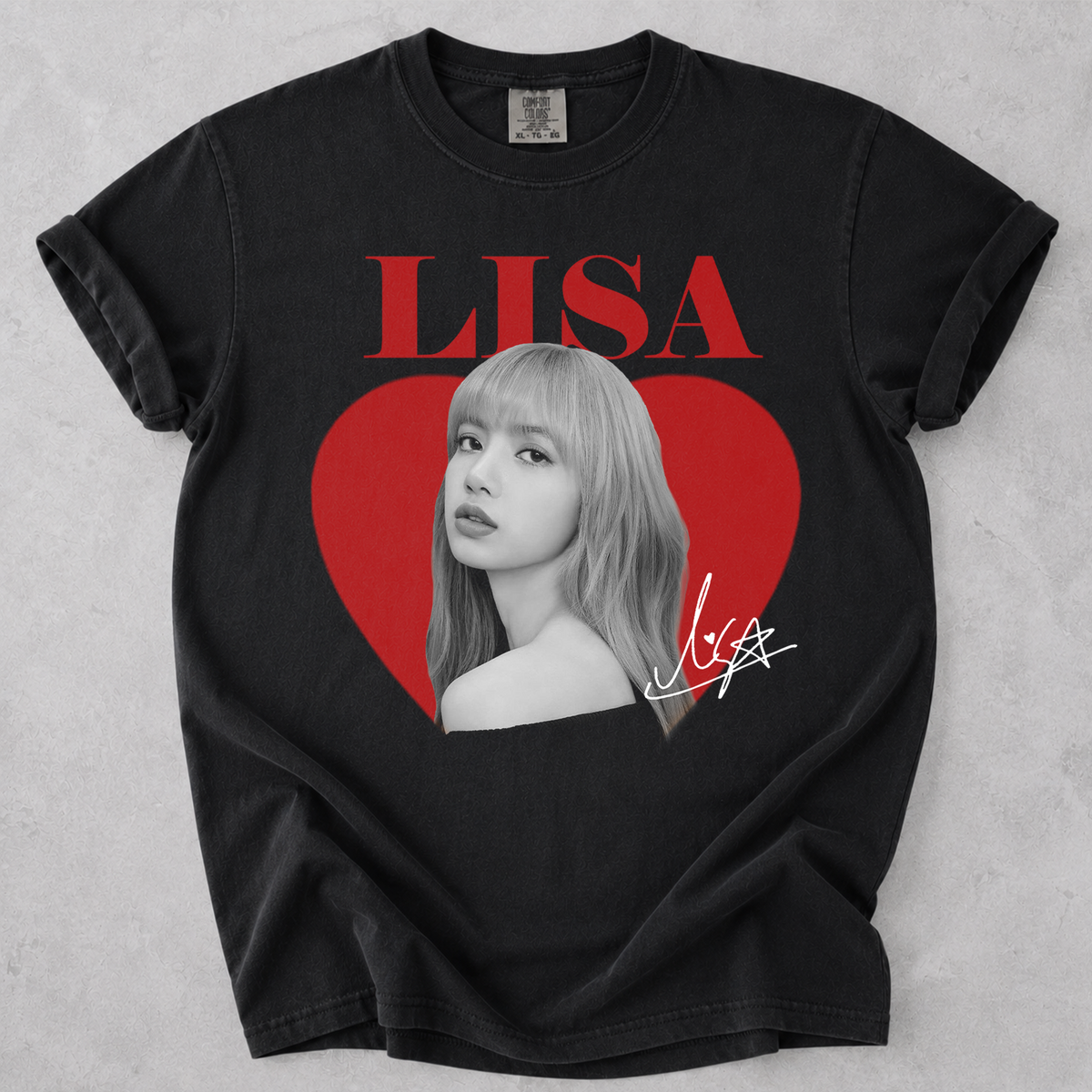 Lisa Blackpink Fan Tee Vintage Portrait Comfort Colors Shirt