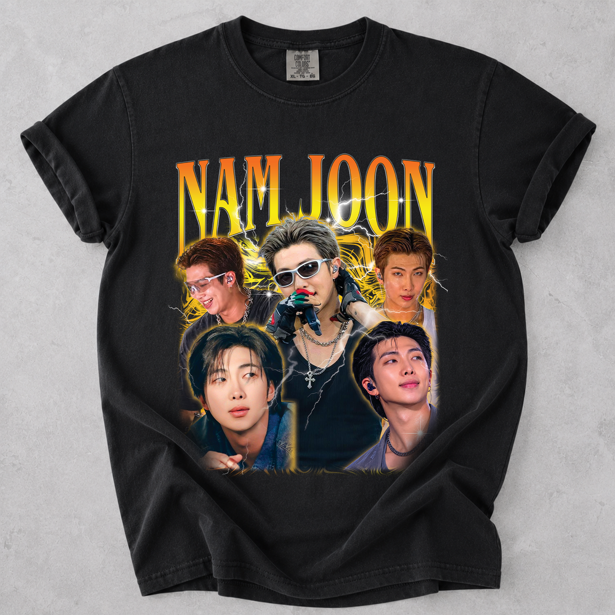 Kim Nam-Joon RM Bangtan BTS Vintage Bootleg T Shirt Comfort Colors Tee Unisex