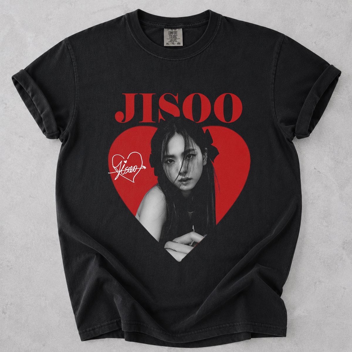 Blackpink Jisoo Graphic Tee Vintage Kpop Comfort Colors Shirt