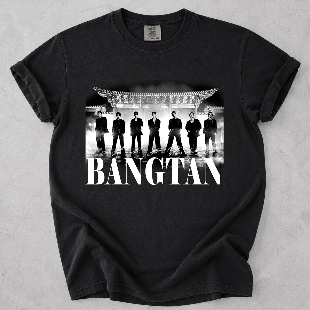 BTS Bangtan Group Vintage Graphic T-Shirt