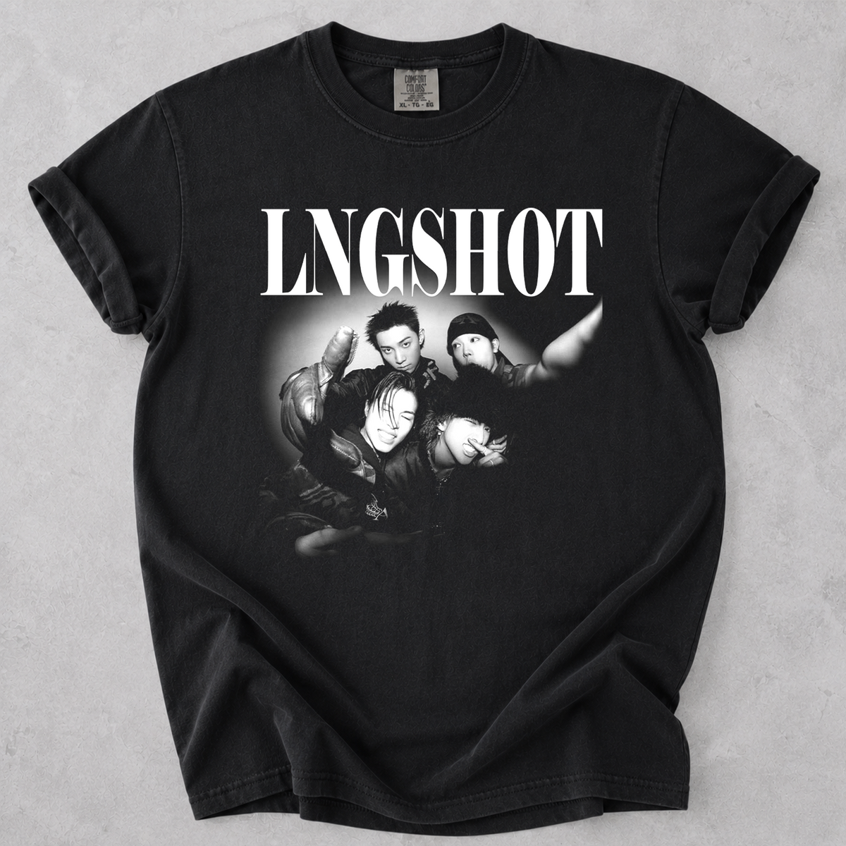 LNGSHOT Vintage Graphic Tee Comfort Colors Kpop Fan Tee