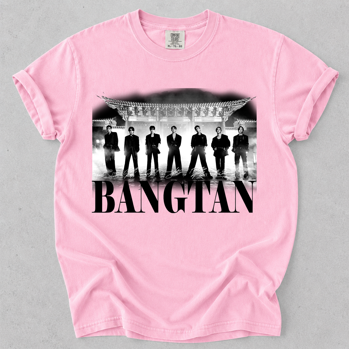 BTS Bangtan Group Vintage Graphic T-Shirt