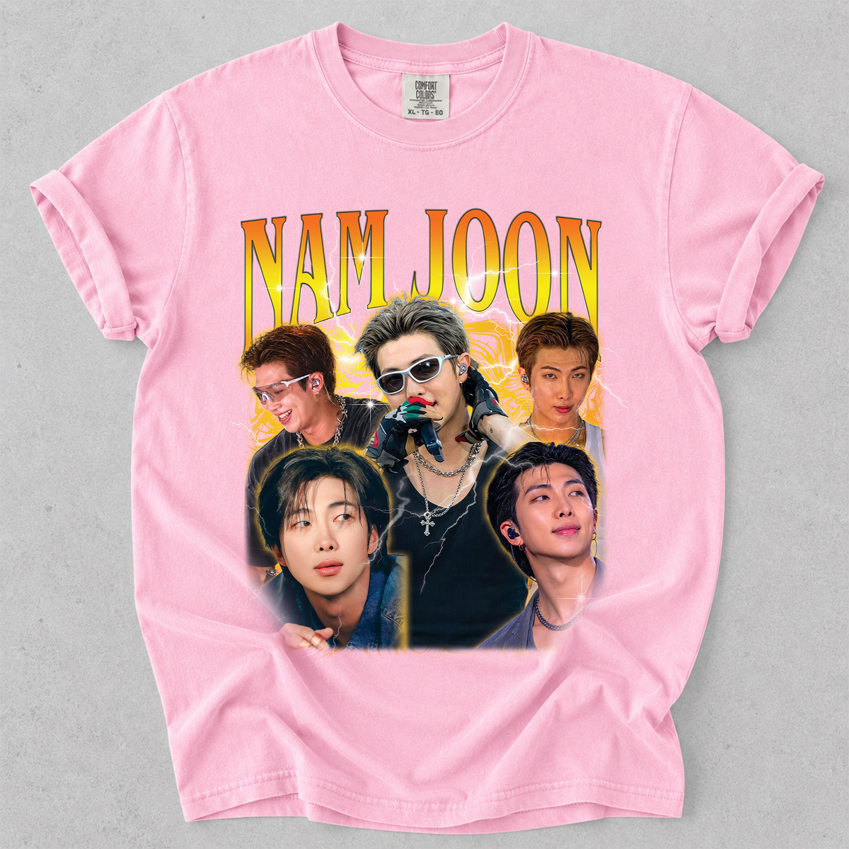Kim Nam-Joon RM Bangtan BTS Vintage Bootleg T Shirt Comfort Colors Tee Unisex
