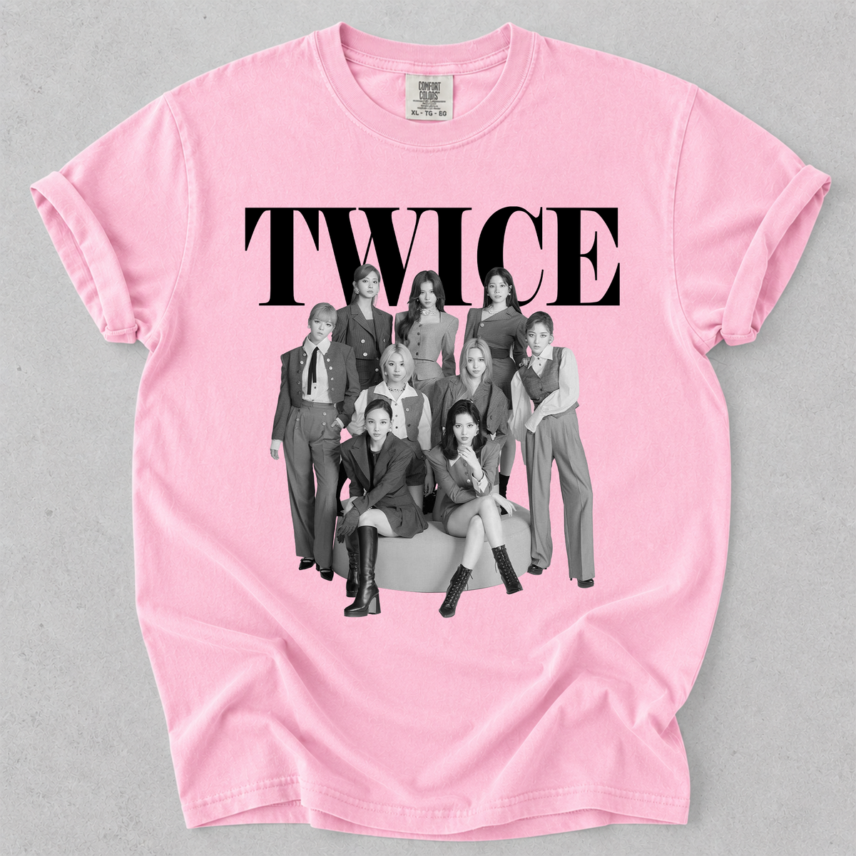 TWICE Vintage Graphic Tee Kpop Fan Comfort Colors Shirt