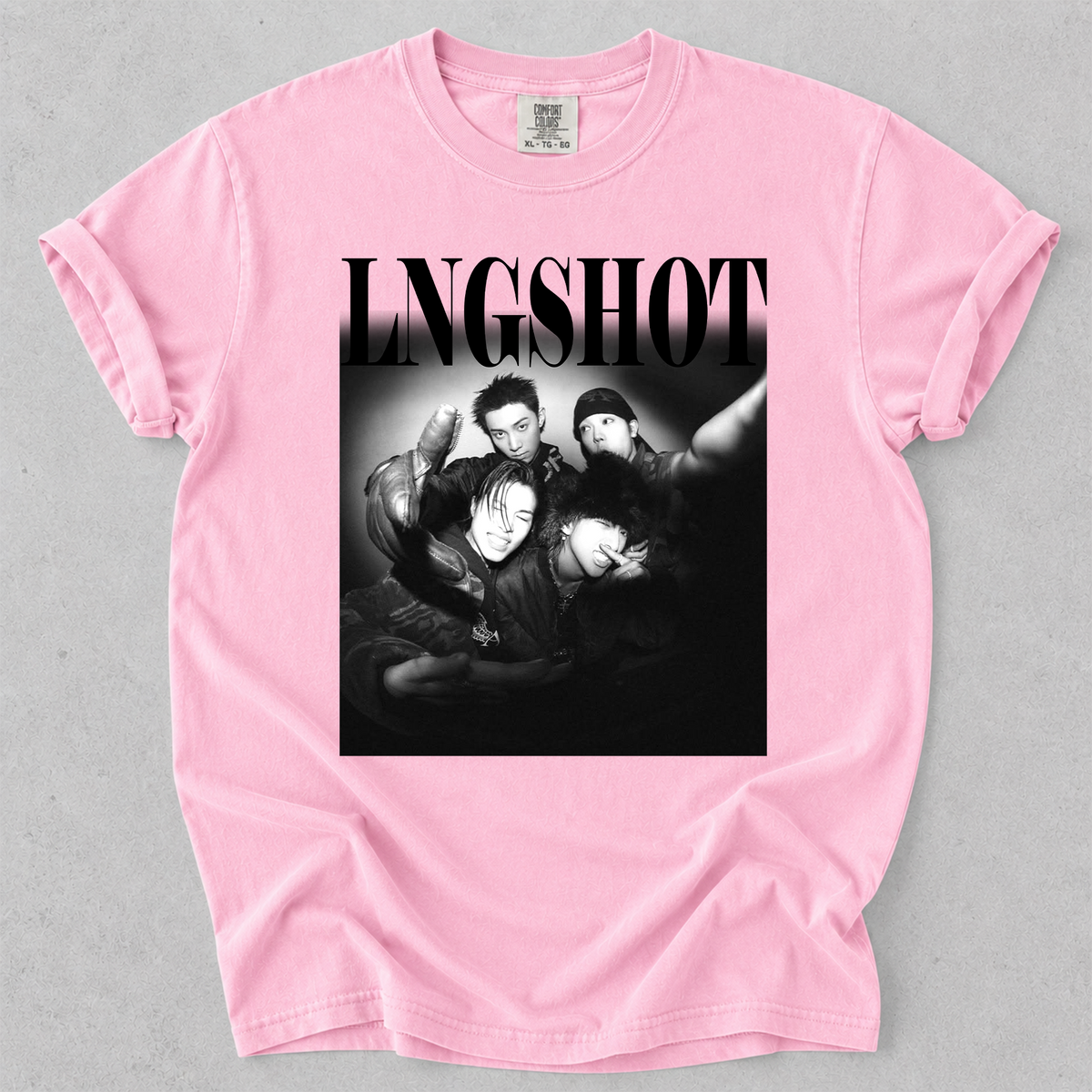 LNGSHOT Vintage Graphic Tee Comfort Colors Kpop Fan Tee