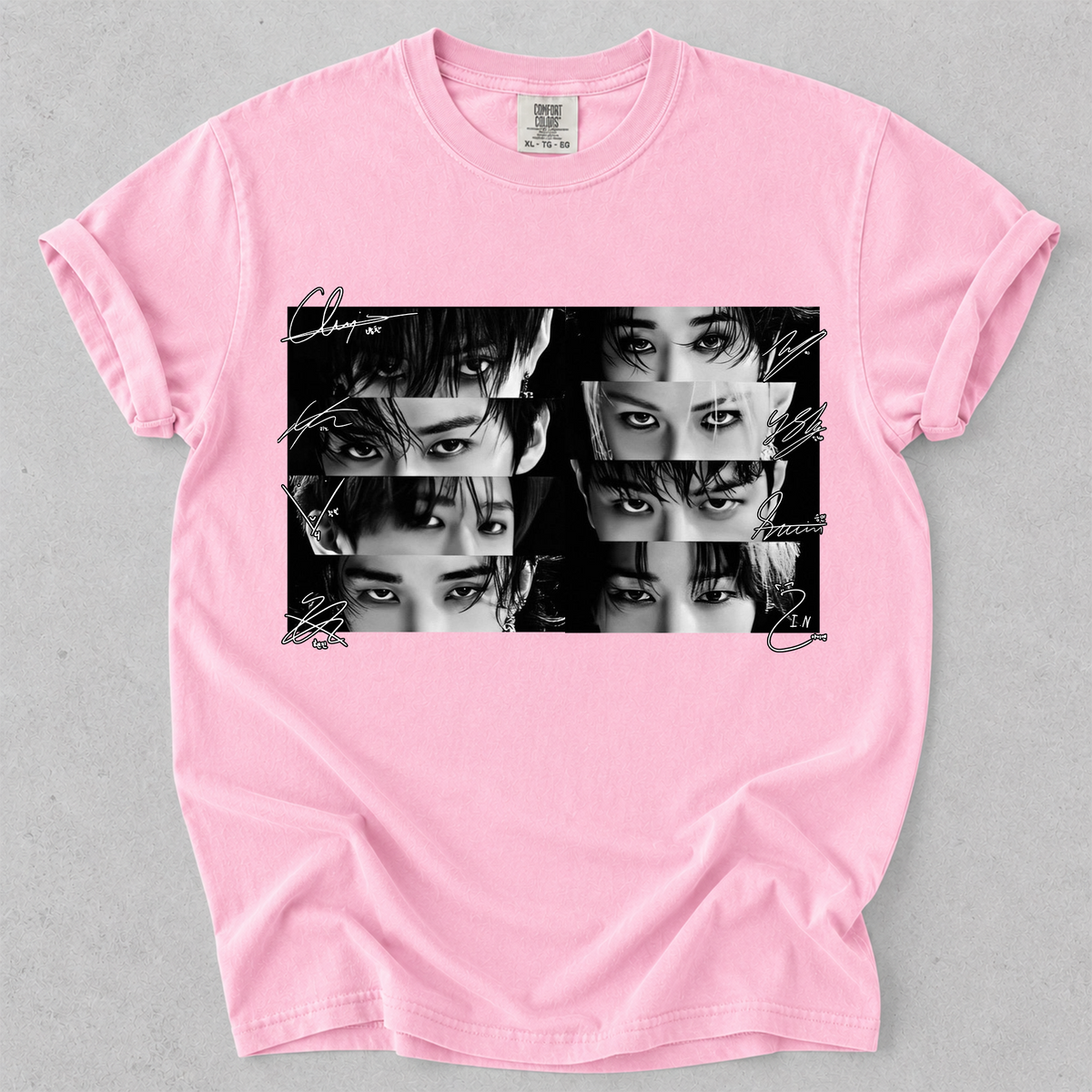 STRAY KIDS Eyes with Signature Kpop Graphic Tee Vintage Group Fan Shirt