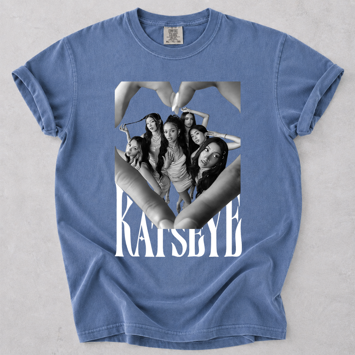 KATSEYE Fan Graphic Tee Group Portrait Comfort Colors Shirt