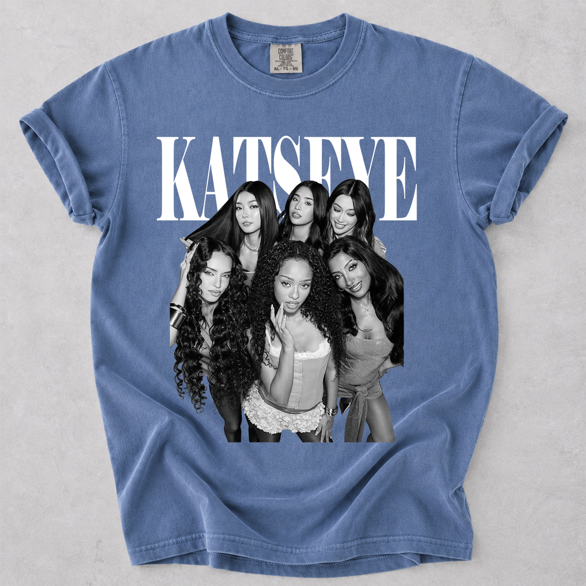 KATSEYE Group Graphic Tee Kpop Comfort Colors Shirt