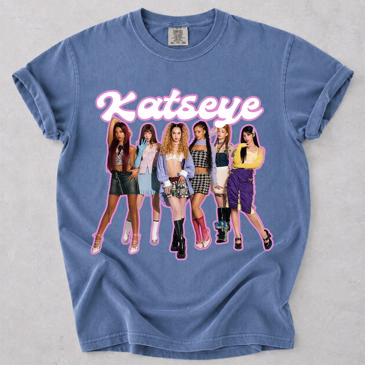 KATSEYE Kpop Fan Shirt Vintage Group Graphic Tee